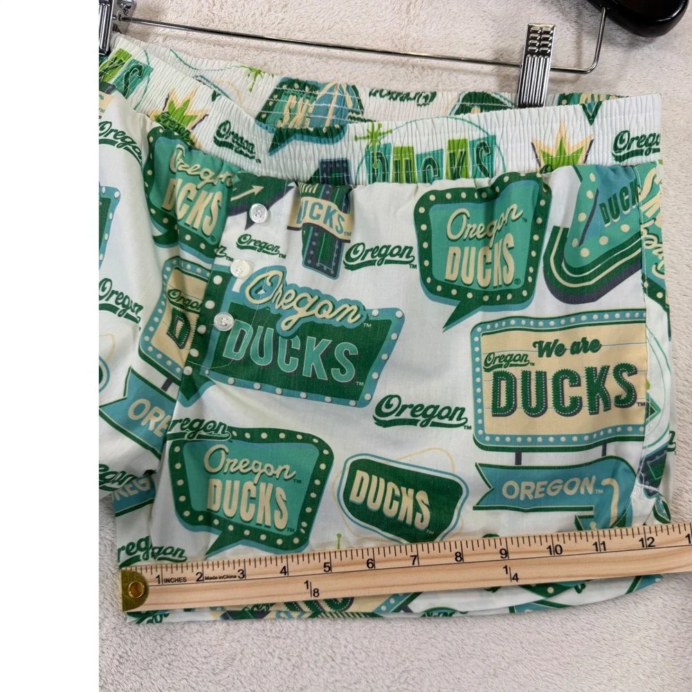Concepts Sport Oregon Ducks Sleep Shorts Mens Large Green Retro Neon Sign Boxer